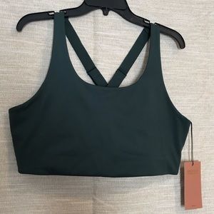 Girlfriend Collective Simone Moss Green Sports Bra
